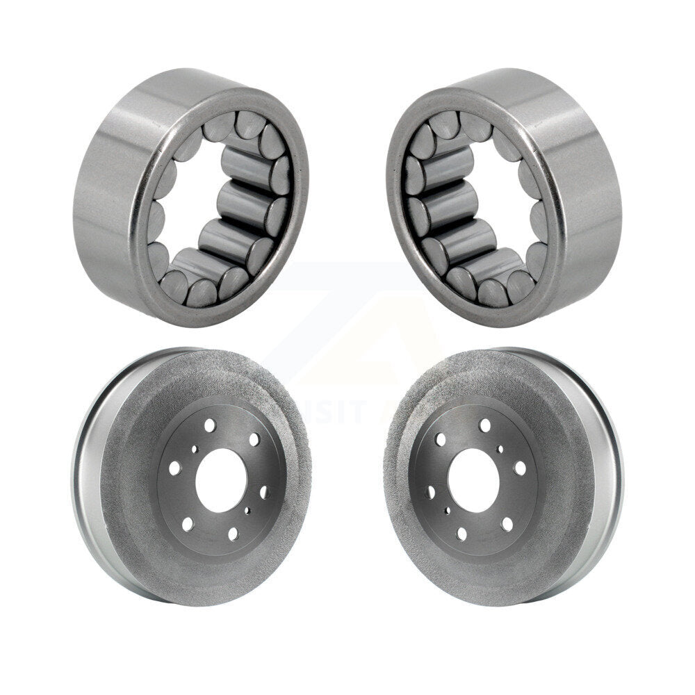Coated Brakes Drum And Bearing Rear Kit For GMC Sierra 1500 Chevrolet Silverado
