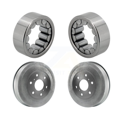 Coated Brakes Drum And Bearing Rear Kit For GMC Sierra 1500 Chevrolet Silverado
