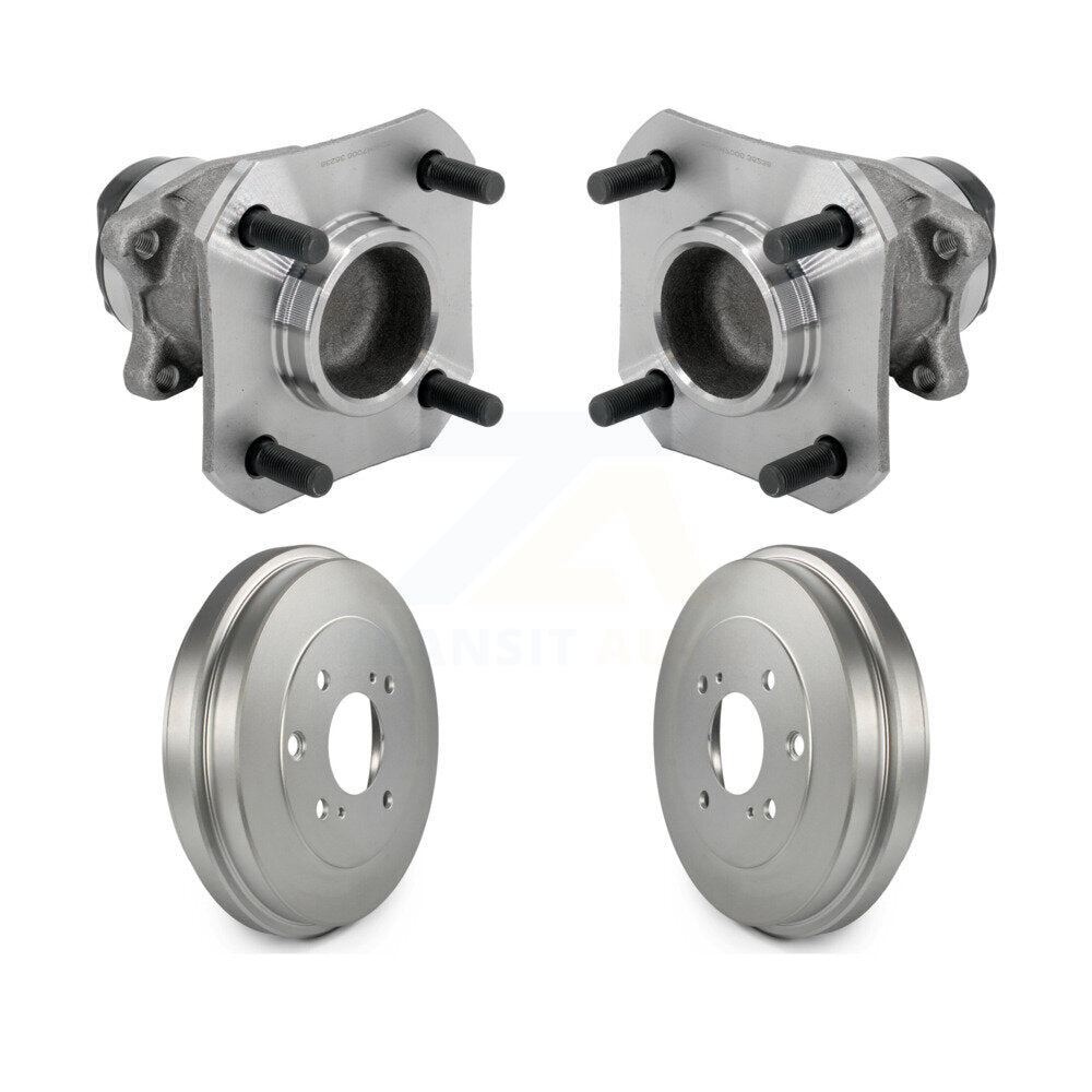 Coated Brakes Drum And Hub Bearing Assembly Rear Kit For 2009-2014 Nissan Cube