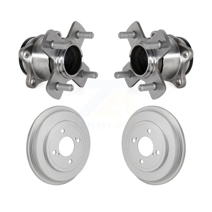 Coated Brakes Drum And Hub Bearing Assembly Rear Kit For 2015-2020 Honda Fit
