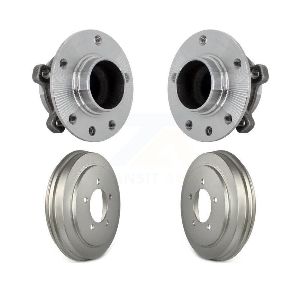 Coated Brakes Drum & Hub Bearing Rear Kit For Jeep Compass MP body code with FWD