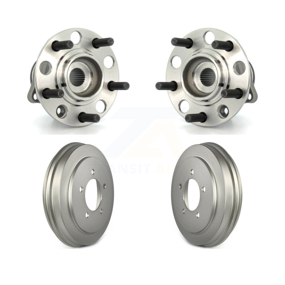 Coated Brakes Drum & Hub Bearing Rear Kit For Jeep Patriot Compass Dodge Caliber