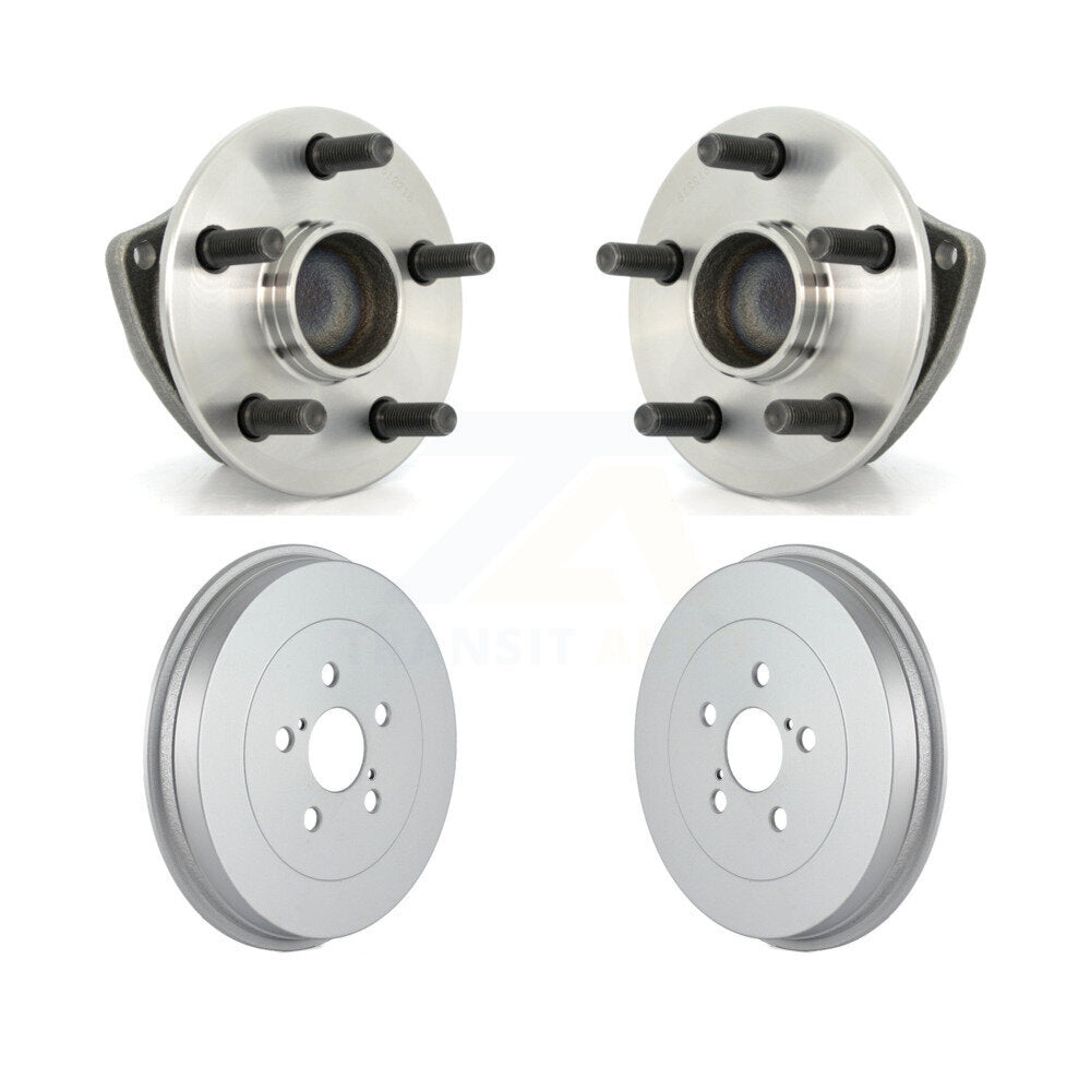 Coated Brakes Drum Hub Bearing Rear Kit For 2003-2008 Toyota Matrix Pontiac Vibe