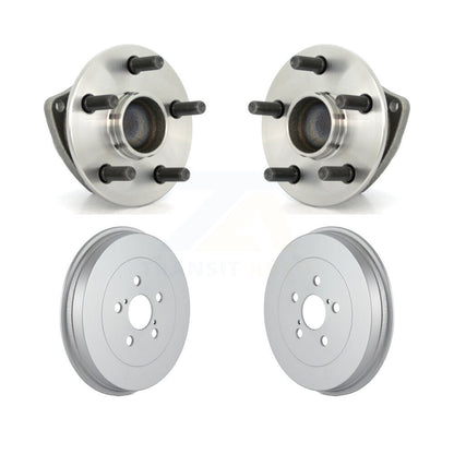 Coated Brakes Drum Hub Bearing Rear Kit For 2003-2008 Toyota Matrix Pontiac Vibe