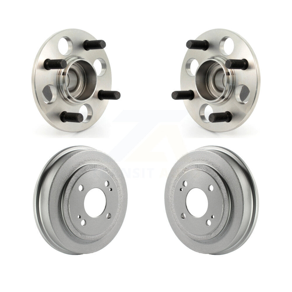 Coated Brakes Drum And Hub Bearing Assembly Rear Kit For Honda Civic Acura EL