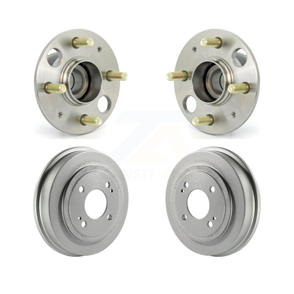 Coated Brakes Drum And Wheel Hub Bearing Assembly Rear Kit For Honda Civic