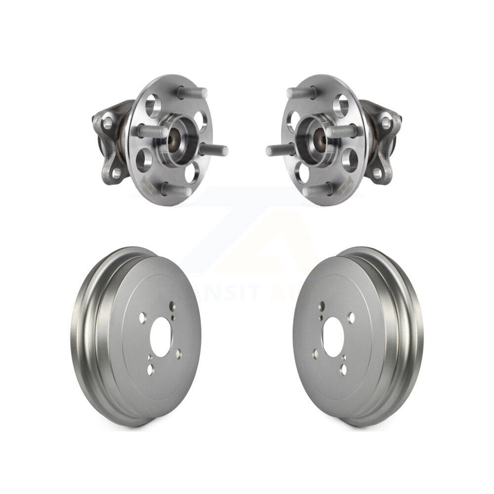 Coated Brakes Drum And Hub Bearing Assembly Rear Kit For 2015-2018 Toyota Yaris