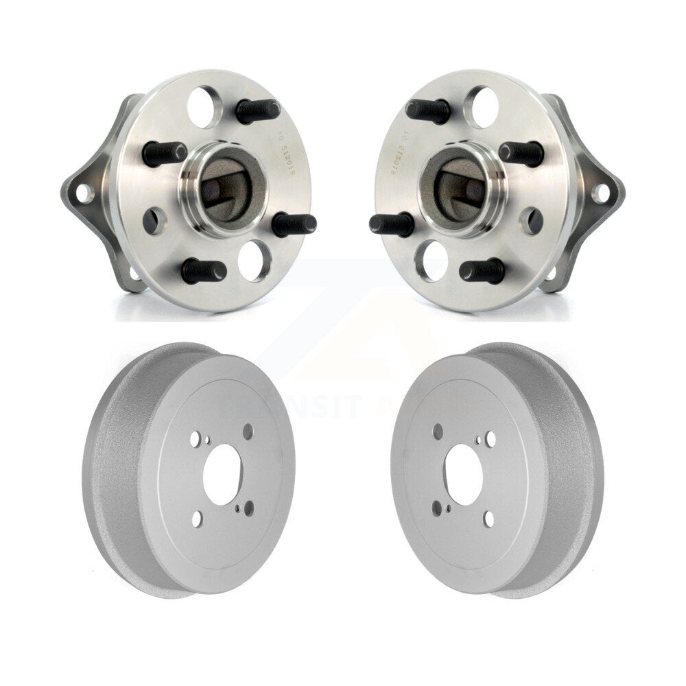 Coated Brakes Drum & Hub Bearing Rear Kit For Toyota Corolla Prizm Chevrolet Geo