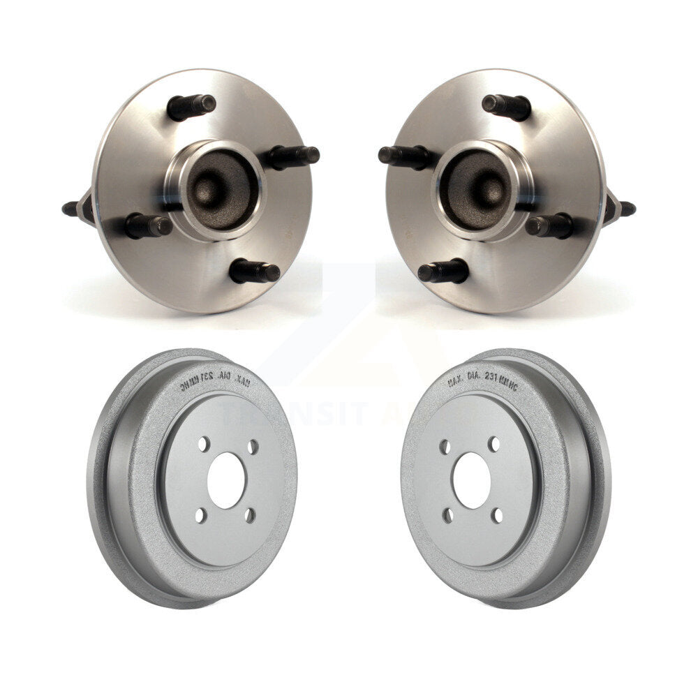 Coated Brakes Drum Hub Bearing Rear Kit For Chevrolet Cobalt Pontiac Saturn Ion