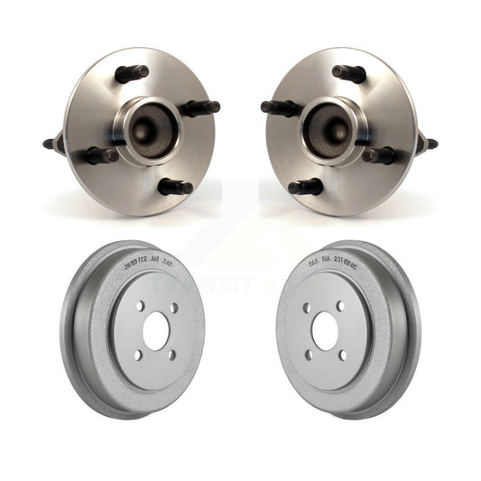 Coated Brakes Drum Hub Bearing Rear Kit For Chevrolet Cobalt Pontiac Saturn Ion