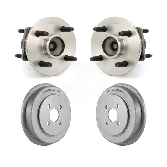 Coated Brakes Drum Hub Bearing Rear Kit For Chevrolet Cobalt Pontiac Saturn Ion