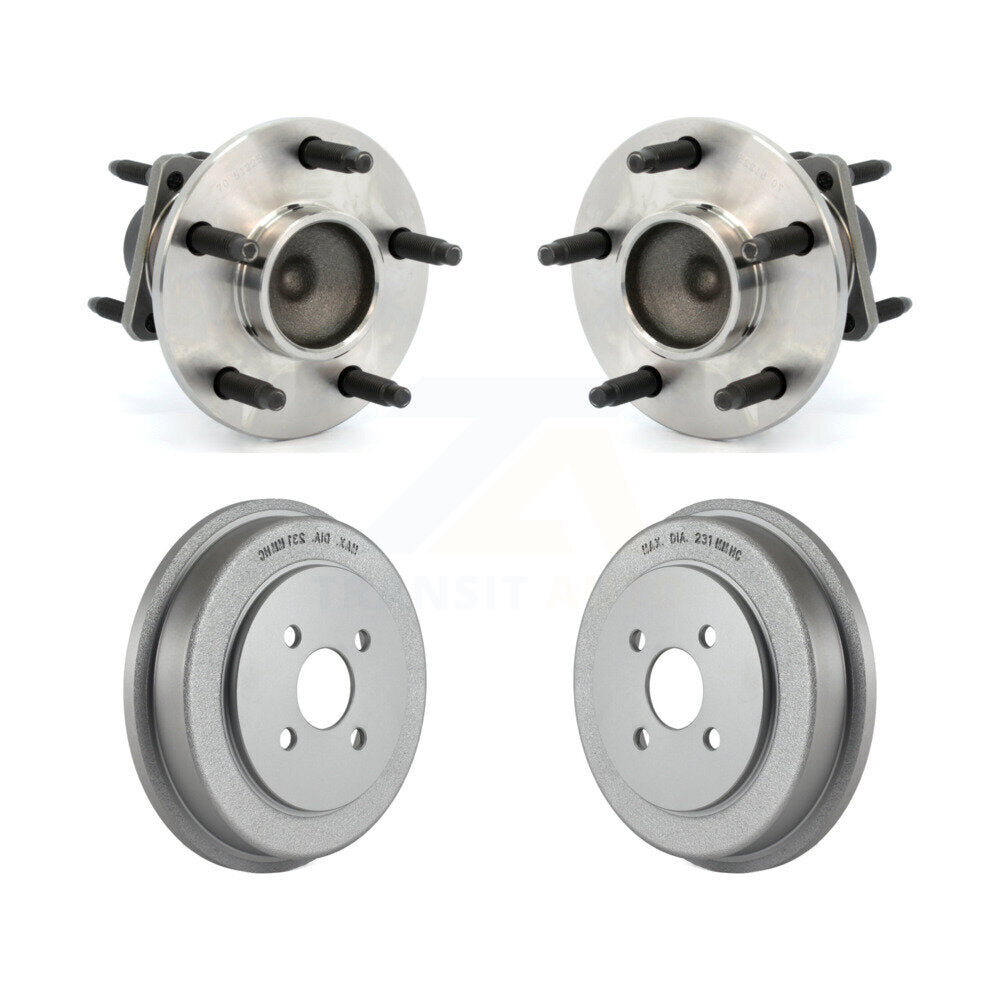 Coated Brakes Drum Hub Bearing Rear Kit For Saturn Ion Pontiac Pursuit Chevrolet