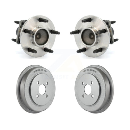 Coated Brakes Drum Hub Bearing Rear Kit For Saturn Ion Pontiac Pursuit Chevrolet