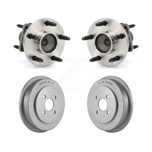 Coated Brakes Drum Hub Bearing Rear Kit For Saturn Ion Pontiac Pursuit Chevrolet