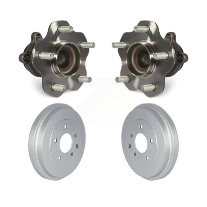 Coated Brakes Drum And Hub Bearing Assembly Rear Kit For 2013-2019 Nissan Sentra