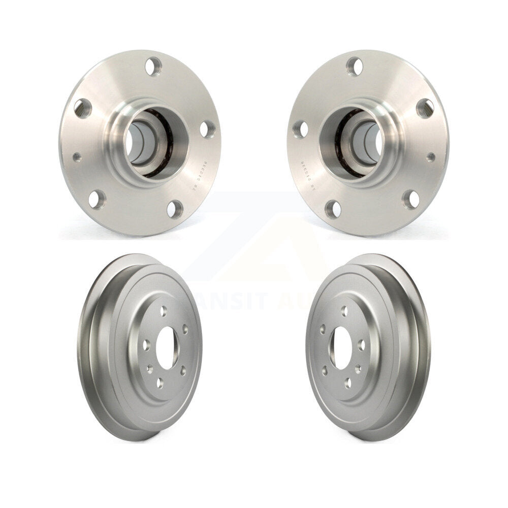Coated Brakes Drum And Hub Bearing Assembly Rear Kit For Volkswagen Jetta Beetle