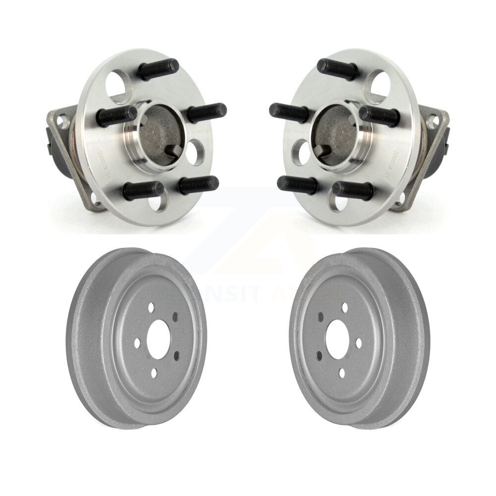 Coated Brakes Drum & Hub Bearing Rear Kit For Pontiac Sunfire Chevrolet Cavalier