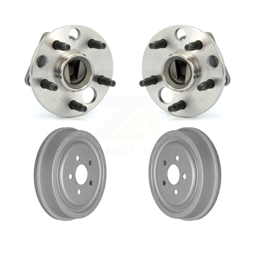 Coated Brakes Drum & Hub Bearing Rear Kit For Pontiac Sunfire Chevrolet Cavalier