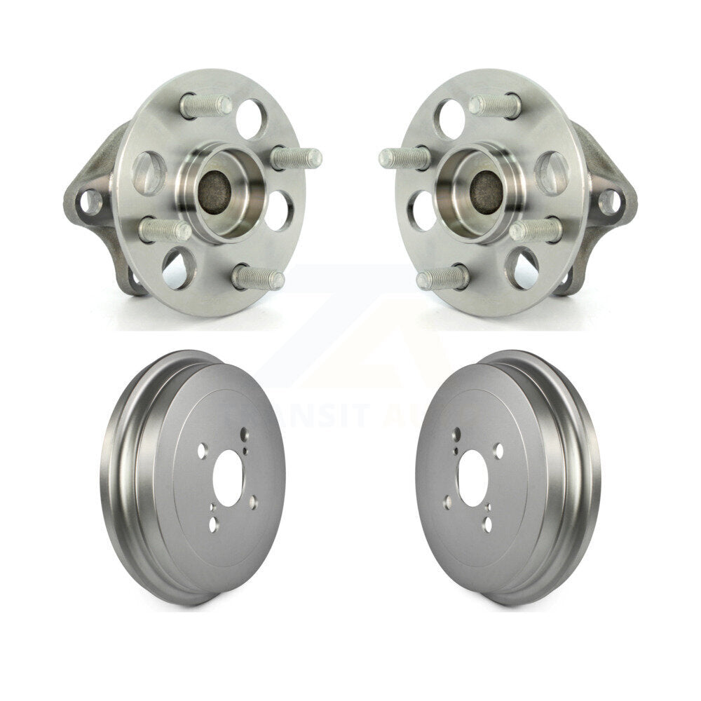 Coated Brakes Drum And Hub Bearing Rear Kit For 2006-2007 Toyota Yaris Non-ABS