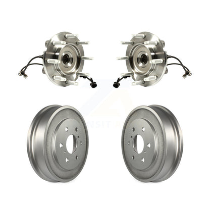 Coated Brakes Drum Hub Bearing Rear Kit For Chevrolet Silverado 1500 GMC Sierra