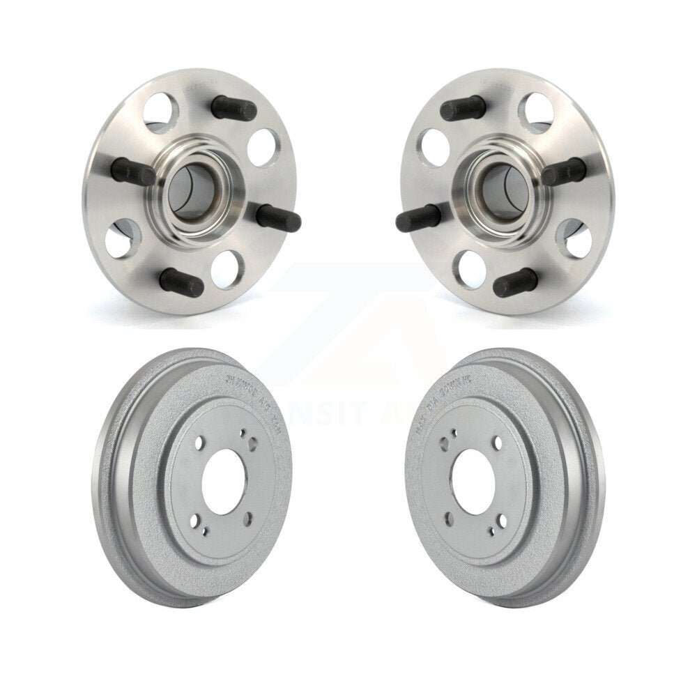 Coated Brakes Drum And Wheel Hub Bearing Assembly Rear Kit For Honda Fit Insight
