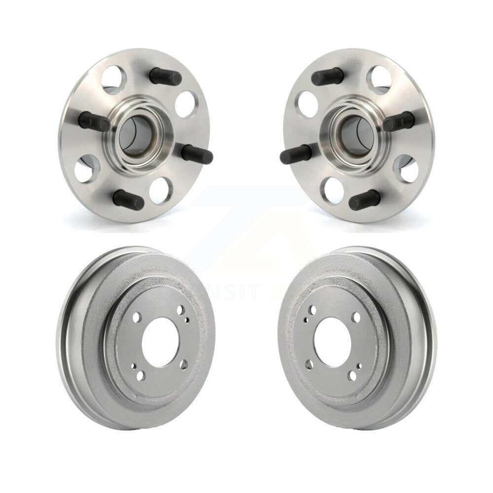 Coated Brakes Drum And Hub Bearing Assembly Rear Kit For 2007-2008 Honda Fit