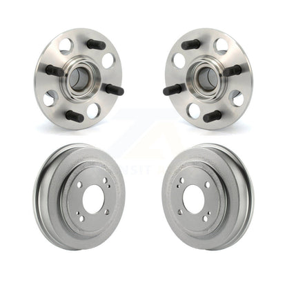 Coated Brakes Drum And Hub Bearing Assembly Rear Kit For 2007-2008 Honda Fit