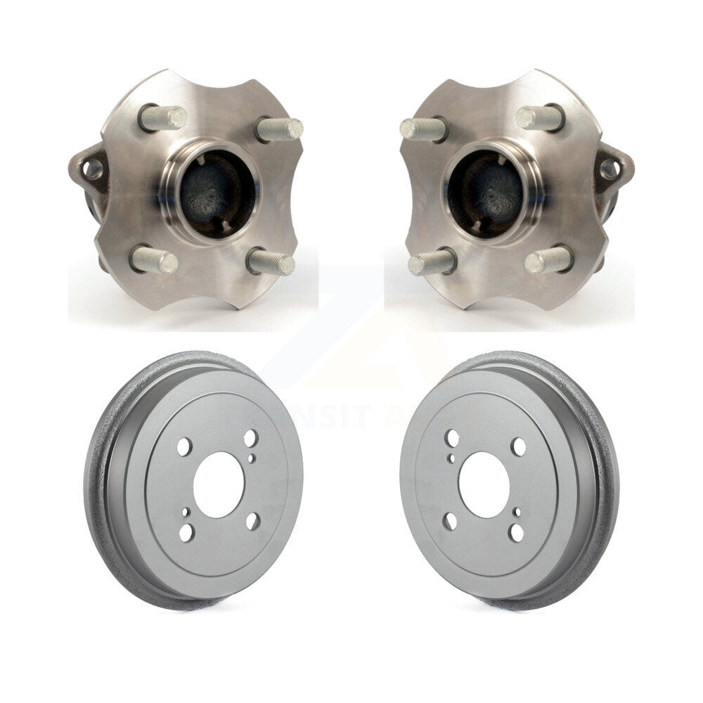Coated Brakes Drum & Hub Bearing Rear Kit For 2000-2005 Toyota Echo 4-Wheel ABS