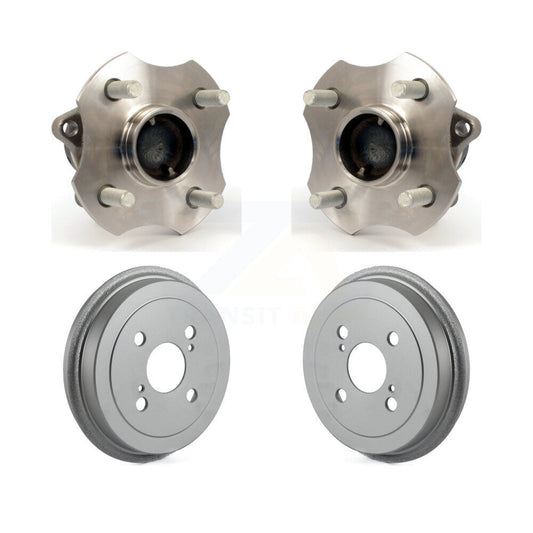 Coated Brakes Drum & Hub Bearing Rear Kit For 2000-2005 Toyota Echo 4-Wheel ABS