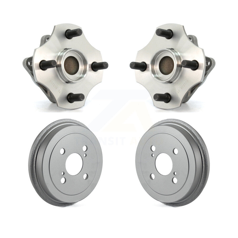 Coated Brakes Drum And Hub Bearing Rear Kit For 2000-2005 Toyota Echo Non-ABS