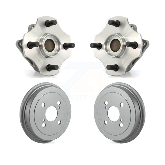 Coated Brakes Drum And Hub Bearing Rear Kit For 2000-2005 Toyota Echo Non-ABS