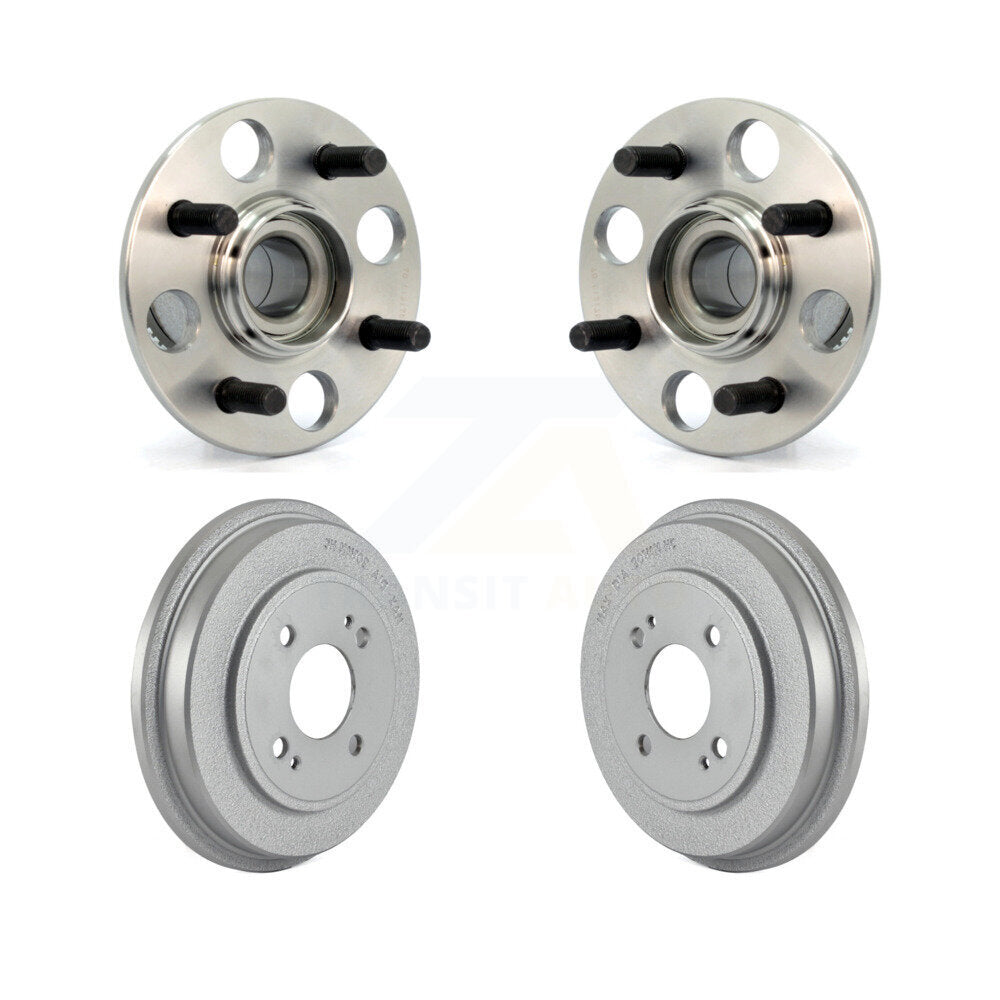 Coated Brakes Drum And Wheel Hub Bearing Assembly Rear Kit For Honda Civic