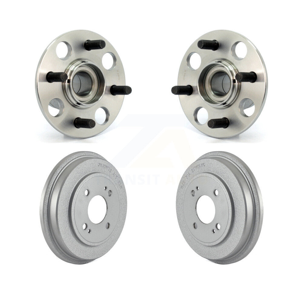 Coated Brakes Drum And Wheel Hub Bearing Assembly Rear Kit For Honda Civic