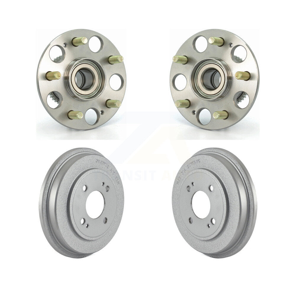 Coated Brakes Drum And Hub Bearing Rear Kit For Honda Civic With 4 Lug Wheels
