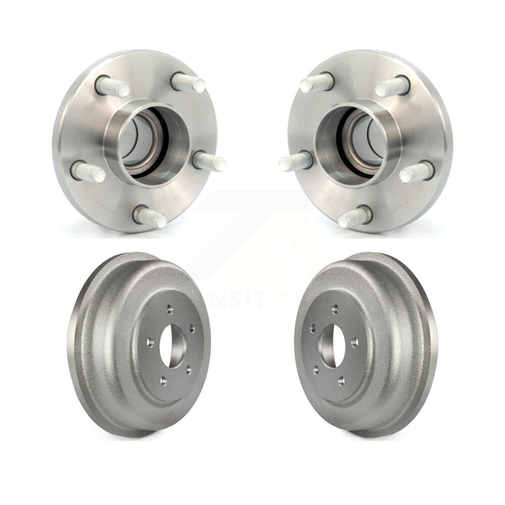 Coated Brakes Drum And Hub Bearing Rear Kit For 2010-2013 Ford Transit Connect