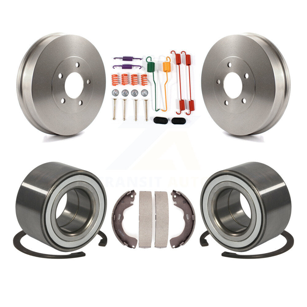 Brake Drum Shoe Hardware And Wheel Bearing Rear Kit For Mazda Tribute