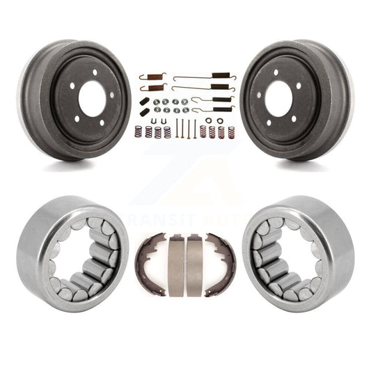 Brake Drum Shoe Hardware & Bearing Rear Kit For Ford F-150 With 9-3 4" Ring Gear