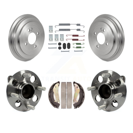 Brake Drum Shoe Hardware And Hub Bearing Rear Kit For 2012-2017 Hyundai Accent