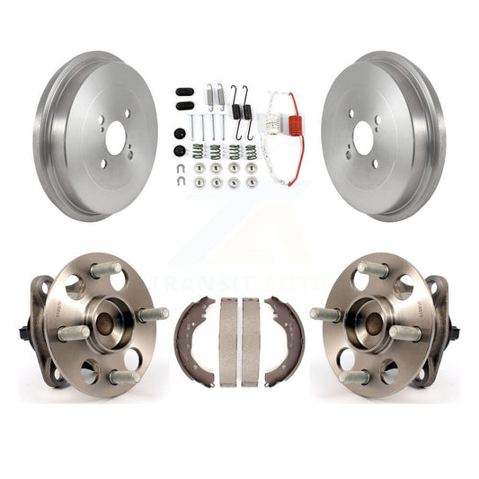 Brake Drum Shoe Hardware And Hub Bearing Rear Kit For Toyota Prius C Scion iQ