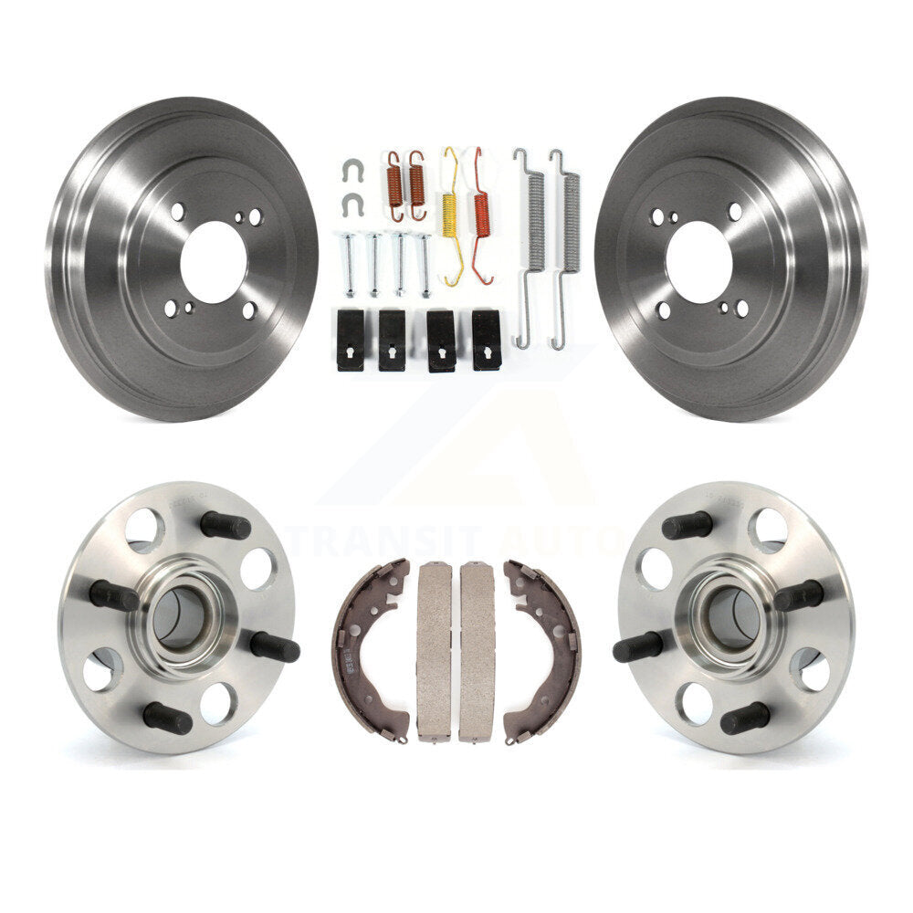 Brake Drum Shoe Hardware & Hub Bearing Rear Kit For Honda Fit DX with GAS engine