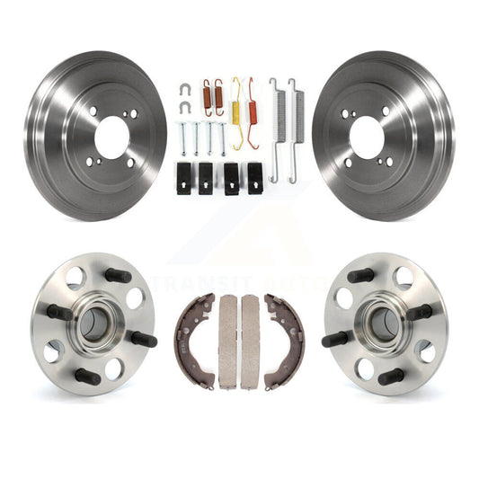 Brake Drum Shoe Hardware & Hub Bearing Rear Kit For Honda Fit DX with GAS engine
