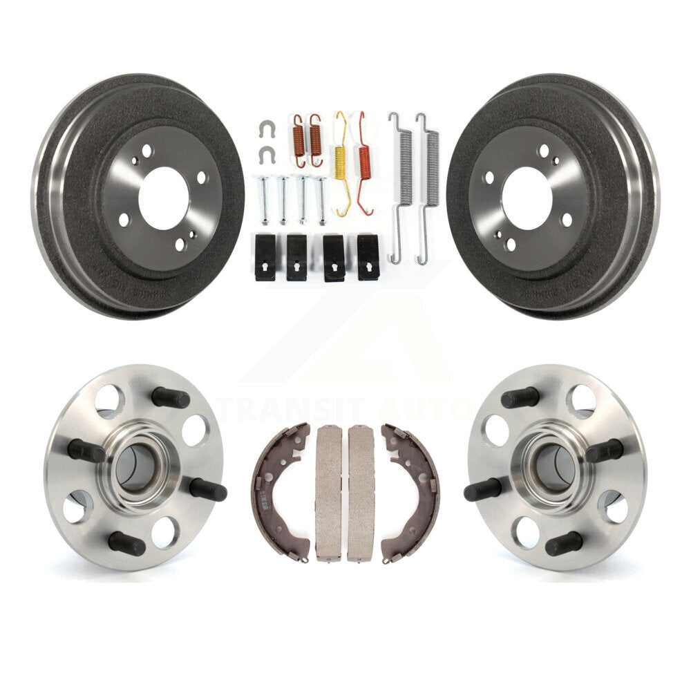 Brake Drum Shoe Hardware And Wheel Hub Bearing Assembly Rear Kit For Honda Fit
