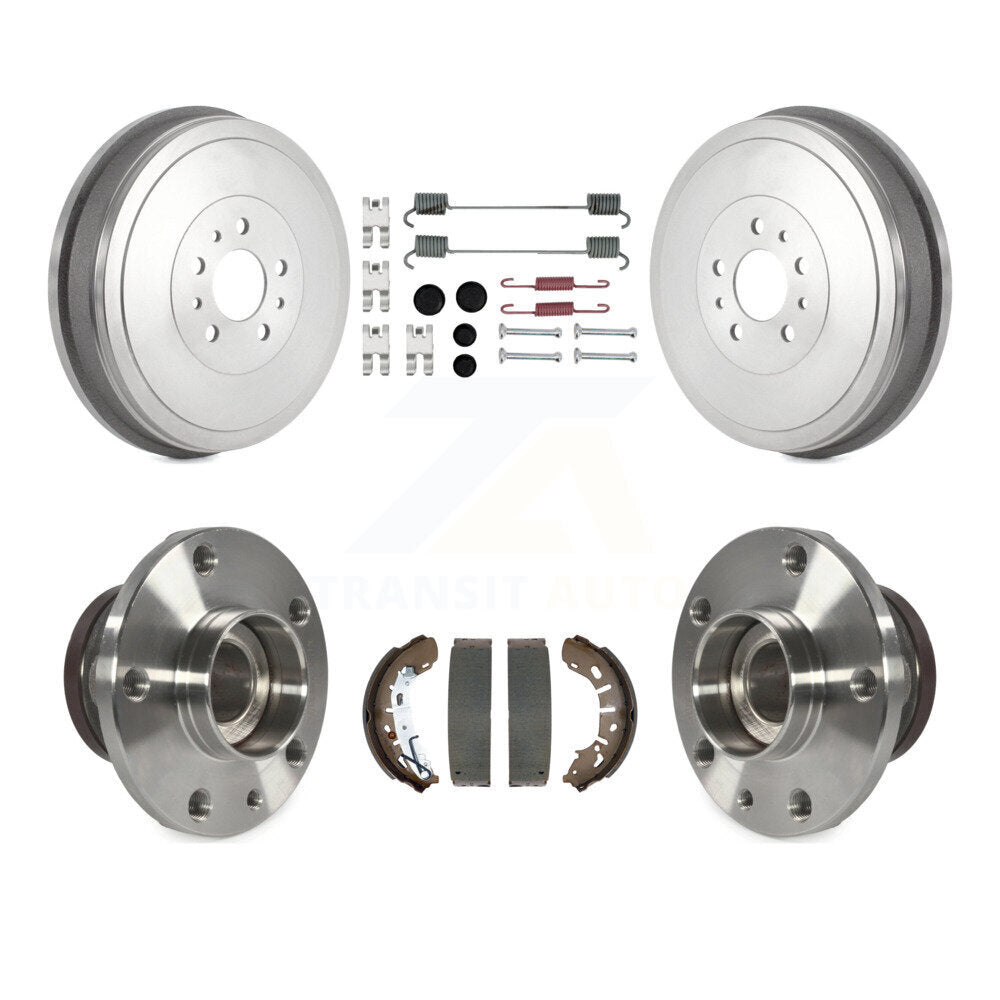 Brake Drum Shoe Hardware & Hub Bearing Rear Kit For 2015-2022 Ram ProMaster City