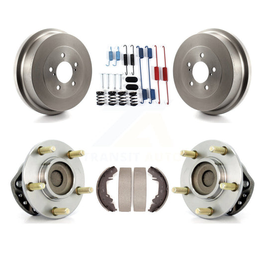 Brake Drum Shoe Hardware Hub Bearing Rear Kit For Dodge Caravan Grand Chrysler &