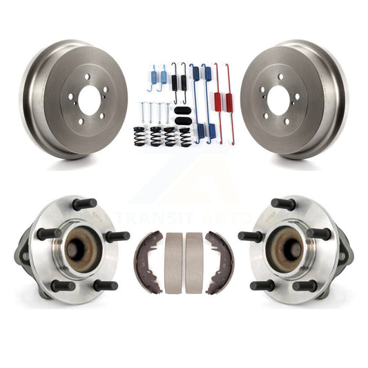 Brake Drum Shoe Hardware Hub Bearing Rear Kit For Dodge Caravan Grand Chrysler &