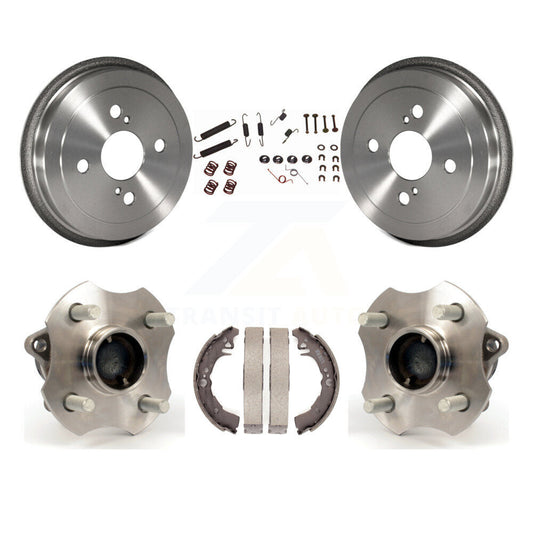 Brake Drum Shoe Hardware Hub Bearing Rear Kit For 00-05 Toyota Echo 4-Wheel ABS