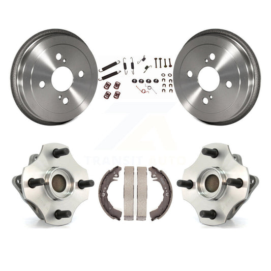 Brake Drum Shoe Hardware Hub Bearing Rear Kit For 2000-2005 Toyota Echo Non-ABS