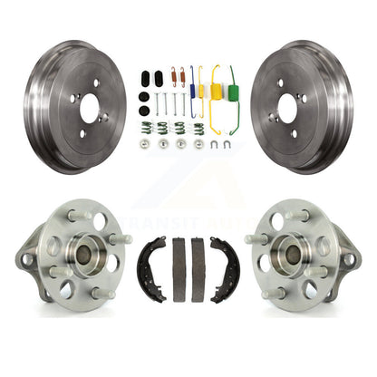Brake Drum Shoe Hardware Hub Bearing Rear Kit For 2006-2007 Toyota Yaris Non-ABS