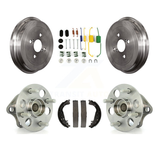 Brake Drum Shoe Hardware Hub Bearing Rear Kit For 2006-2007 Toyota Yaris Non-ABS