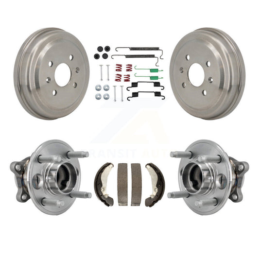 Brake Drum Shoe Hardware And Hub Bearing Rear Kit For 2016-2021 Chevrolet Spark